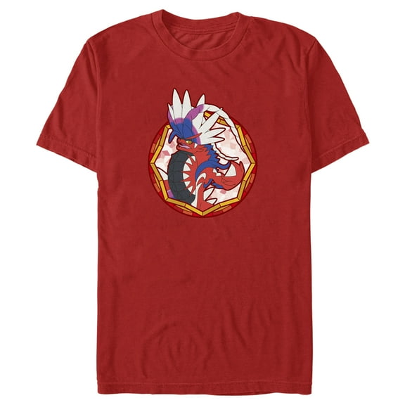 Men's Pokemon Koraidon Circle  Graphic Tee Red 3X Large
