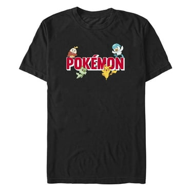 Men's Pokemon Logo Characters  Graphic Tee Black 2X Large
