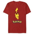 thumbnail image 1 of Men's Pokemon Logo Running Pikachu  Graphic Tee Red X Large, 1 of 5