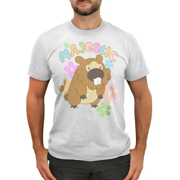 Men's Pokemon Majestic Bidoof  Graphic T-Shirt