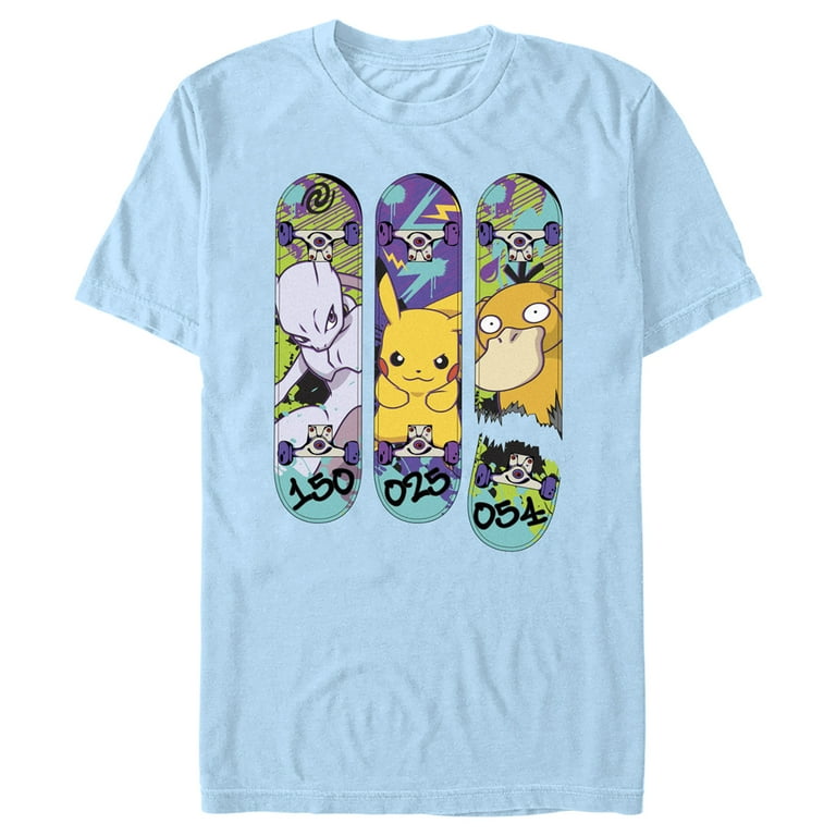 Men's Pokemon Mewtwo, Pikachu, and Psyduck Skateboard Decks