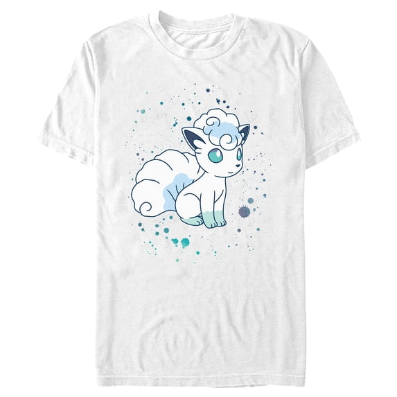 Men's Pokemon Paint Splash Vulpix Graphic T-Shirt
