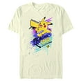 thumbnail image 1 of Men's Pokemon Pikachu 025 Electrifying  Graphic Tee Beige Large, 1 of 4
