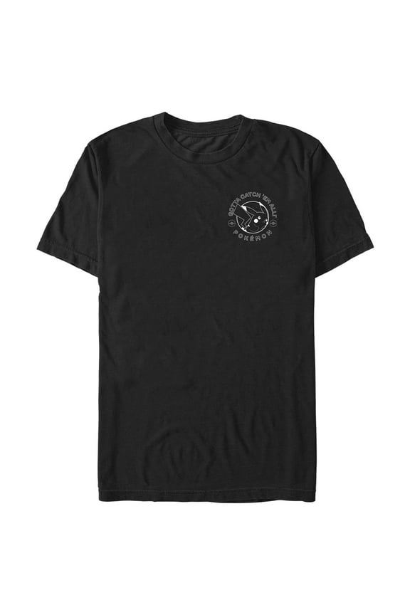 Men's Pokemon Pikachu Gotta Catch 'Em All  Graphic Tee Black Large