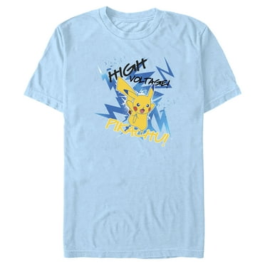 Men's Pokemon Pikachu High Voltage  Graphic T-Shirt