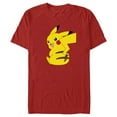 thumbnail image 1 of Men's Pokemon Pikachu Sitting Portrait  Graphic Tee Red Medium, 1 of 5