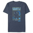 thumbnail image 1 of Men's Pokemon Squirtle Retro Grid  Graphic Tee Navy Blue Heather 3X Large, 1 of 4