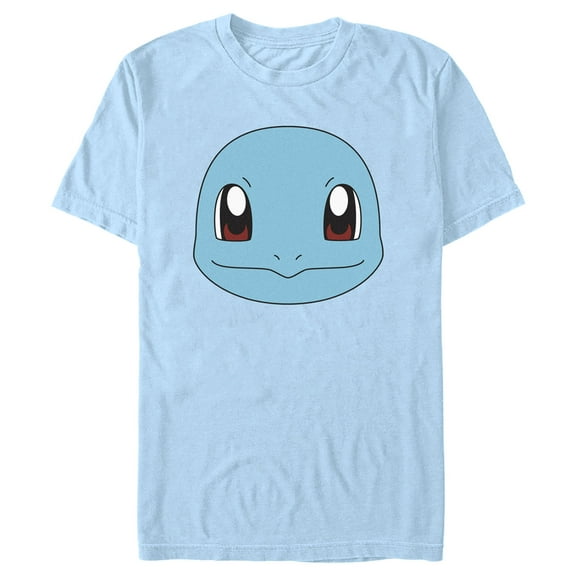 Men's Pokemon Squirtle Smile Graphic Tee Light Blue Large