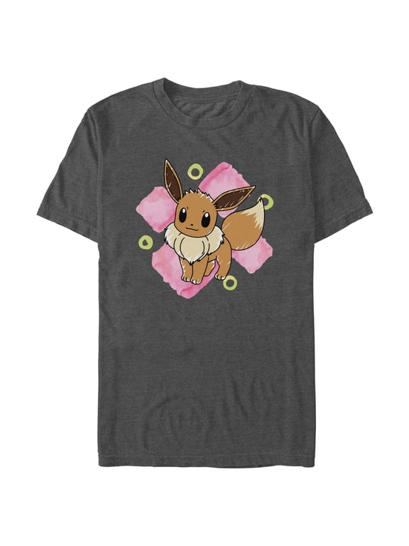 Men's Pokemon Watercolor Eevee Graphic T-Shirt