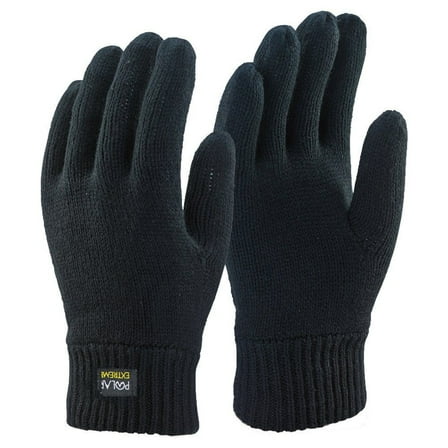Men's Polar Extreme Insulated Knit Thermal Gloves , Black