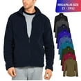 thumbnail image 1 of Men’s Polar Fleece Jacket with Pockets Full Zip Up S-3XL Long Sleeve Fuzzy Casual Warm Coat Sweatshirts Outerwear Spring Fall Winter Menswear Outdoor, 1 of 2