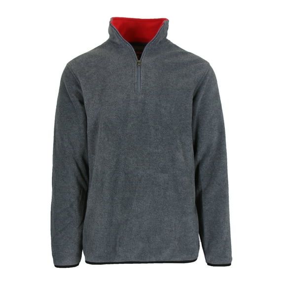 Men's Polar Fleece Pullover Quarter Zip Sweater (Sizes, S-2XL)