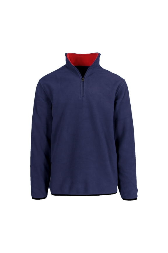 Men's Polar Fleece Pullover Quarter Zip Sweater (Sizes, S-2XL)