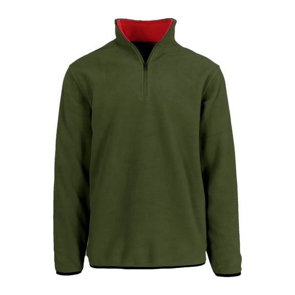 Men's Polar Fleece Pullover Quarter Zip Sweater (Sizes, S-2XL)