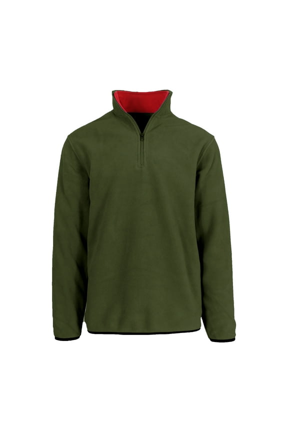 Men's Polar Fleece Pullover Quarter Zip Sweater (Sizes, S-2XL)