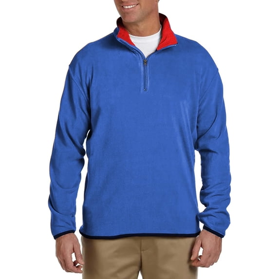 Men’s Polar Fleece Thermal Quarter Zip Pullover in 6 Colors