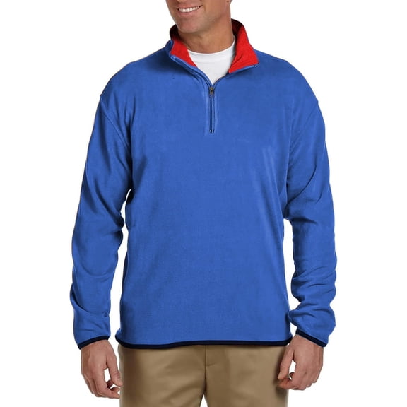 Men’s Polar Fleece Thermal Quarter Zip Pullover in 6 Colors