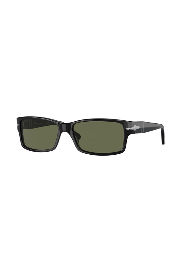 Men's Polarized PO2803S-95/58-58 Black Rectangle Sunglasses