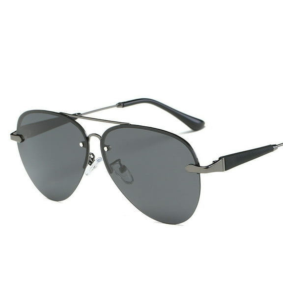 Men's Polarized Sunglasses, Metal Frame, TAC Lenses, 99% Visible Light Perspective Rate, Toad Mirror Design