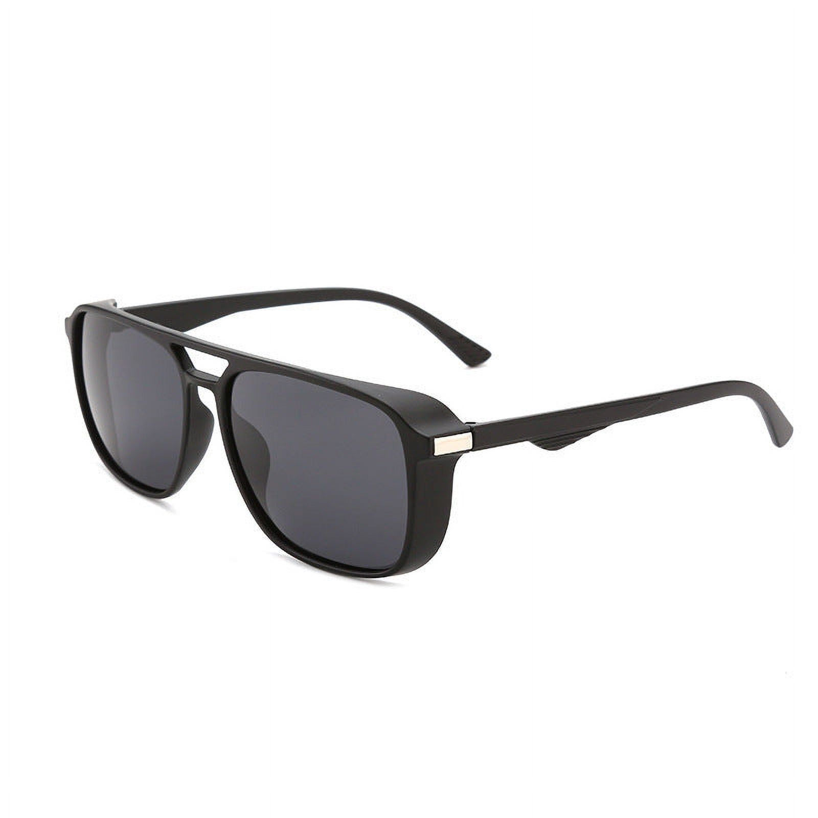 Men\'s Polarized Sunglasses for Outdoor Driving, Fashion Square Frame Design with TAC Lenses, PC Frame for Enhanced Durability and Comfort