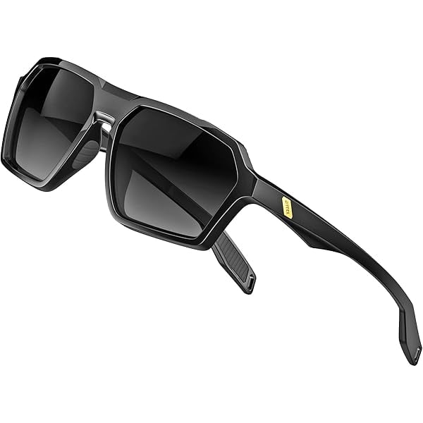Men's Polarized Sunglasses men Casual Sport glasses with UV Protection Hexagonal TR90 frame