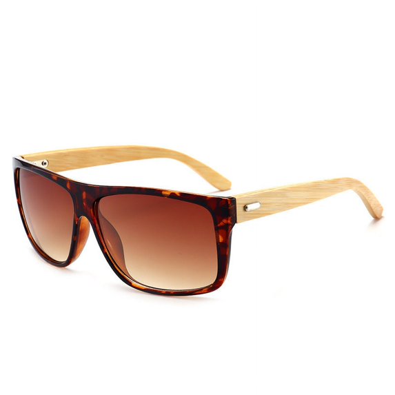Men Polarized Sunglasses Bamboo Frame UV Protection Lightweight For Outdoor Activities Shading Anti UV All Day Comfort