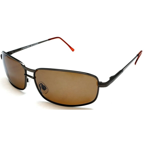 Men's Polarized Wide Navigator Pilot Military Style Sunglasses - James Dean Racer Style - Silver