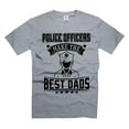 thumbnail image 1 of Men's Police Officer Shirt Police Officers Make The Best Dads Shirt Father's Day Police Shirts (Medium Grey), 1 of 6