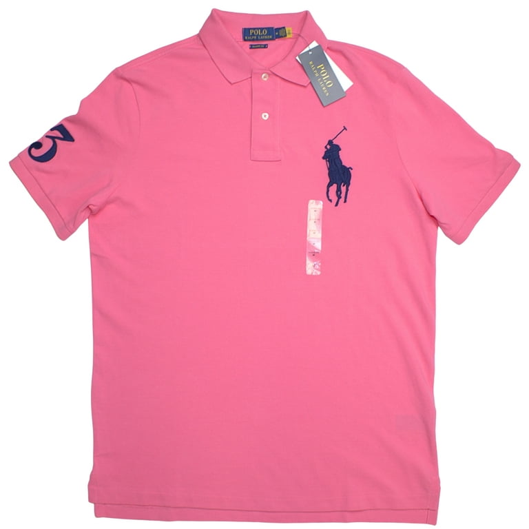 Polo Ralph Lauren Men's Classic Fit Pink Shirt, Medium, 100