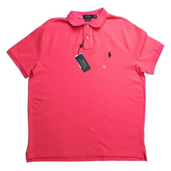 Men's Polo Ralph Lauren Custom Slim Fit Shirt Pink, XL