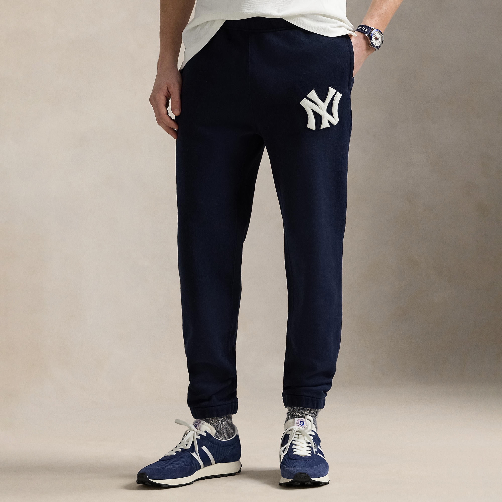 ★米国発*POLO*新作*NY Yankees スウェットパンツ/NAVY★ Men's Polo Ralph Lauren Navy New York Yankees Cooperstown