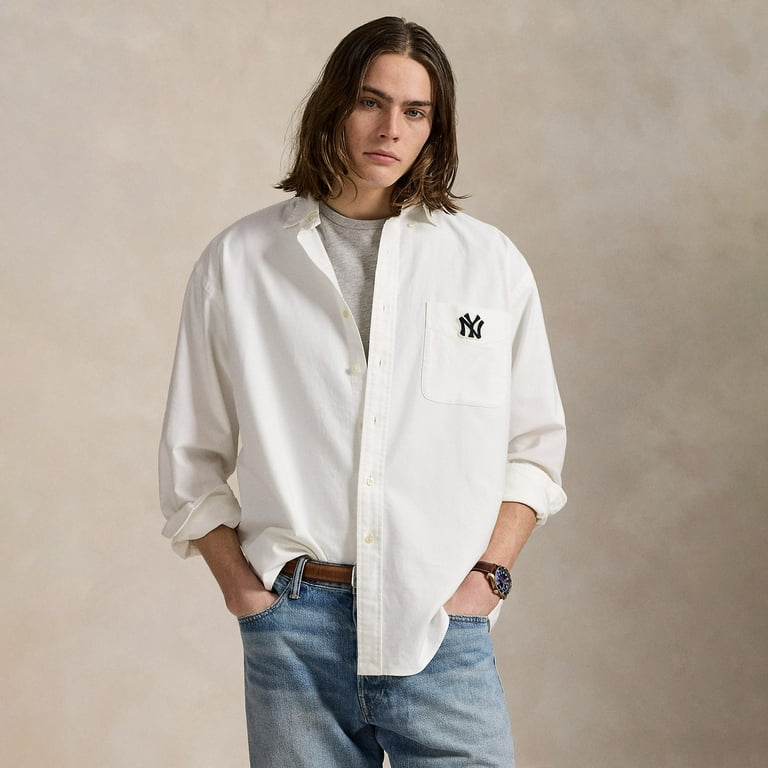ralph lauren cotton dress shirts Ralph Lauren Men's Purepress Cotton Oxford Shirt - White