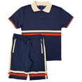 thumbnail image 1 of Men’s Polo Shirt 2-Piece Short Set & Soft Fleece Summer Shorts Matching Outfit, 1 of 3