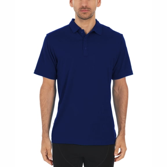 Woolverino - Men's Merino Wool Microweight Polo - Navy - Large