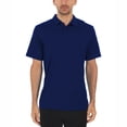 thumbnail image 1 of Woolverino - Men's Merino Wool Microweight Polo - Navy - Small, 1 of 4