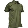 thumbnail image 1 of Men's Polo Shirt Quick Dry Performance Short Sleeve Tactical Shirts Pique Jersey Golf Shirt, 1 of 14