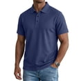 thumbnail image 1 of Men's Polo Shirt Short Sleeve Collared Button Placket Classic Fit Lightweight Casual Golf Polo Shirt, 1 of 7