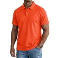 thumbnail image 1 of Men's Polo Shirt Short Sleeve Collared Button Placket Classic Fit Lightweight Casual Golf Polo Shirt, 1 of 7
