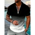 thumbnail image 1 of Men's Polo Shirts 2025 Short Sleeve Casual Polo T Shirt Color Block Slim Fit Golf Shirts Black XL, 1 of 5