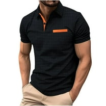 Men's Polo Shirts 2025 Short Sleeve Casual Polo T Shirt Slim Fit Golf Shirts with Pocket