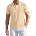 thumbnail image 1 of Men's Polo Shirts Buttons Casual Work T Shirts Quick Dry Short Sleeve Golf Shirt Outdoor Performance, S, 1 of 8