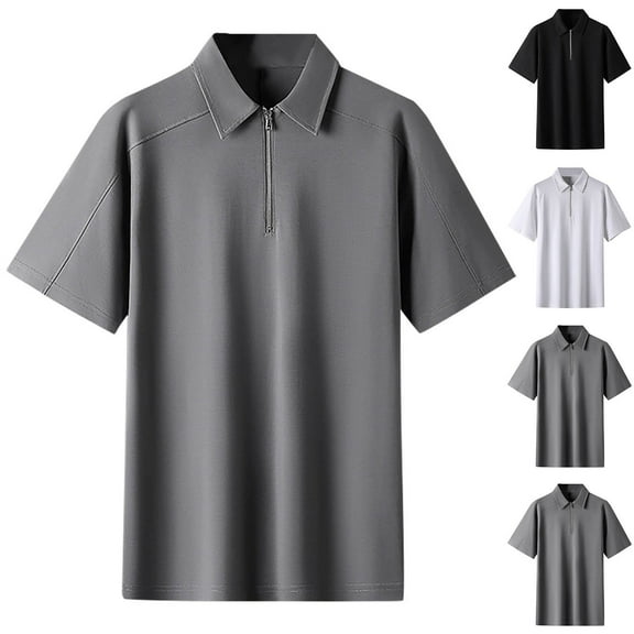 Men's Shirts Fashion Casual Printing Pockets Short Sleeve Turndown Collar Blouse Men's T Shirts Loose Fit