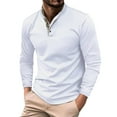 thumbnail image 1 of Men's Polo Shirts Male Patchwork Lapel Long Sleeve Polo Shirts Athletic Work Pullover Shirts Tops Shirts For Men, 1 of 5