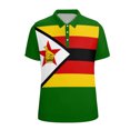 thumbnail image 1 of Men's Polo Shirts Short Sleeve Golf T Shirt Printed Button Down Collared Summer Tee, 1 of 3