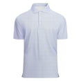 thumbnail image 1 of Men's Polo Shirts Short Sleeve Print Moisture Wicking Button Collared Top Classic Comfort Golf Shirts for Men A White L, 1 of 4
