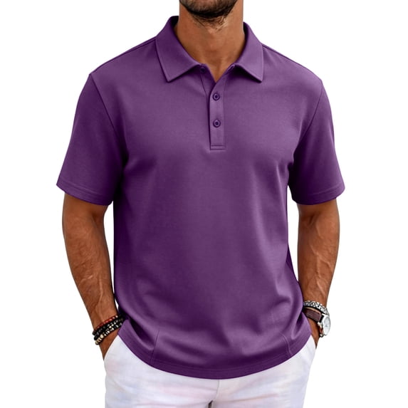 Men's Polo Shirts Short Sleeve Quick Dry Outdoor Golf Sports Shirts