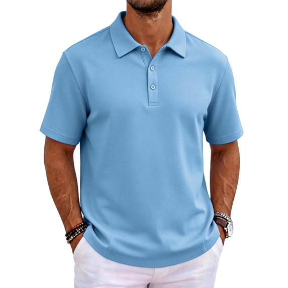 Men's Polo Shirts Short Sleeve Quick Dry Outdoor Golf Sports Shirts