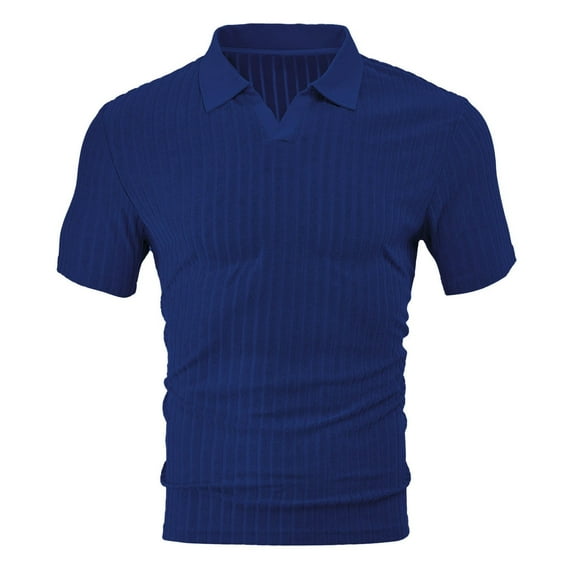 Men's Polo Shirts Slim Fit Short Polo T Shirt Casual Golf Shirt Classic Tee