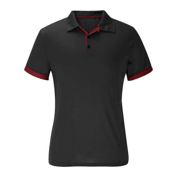 Men's Polo Shirts, Summer Tactical Short Sleeve T Shirts Golf Performance Shirts Lightweight Breathable Tee Shirts Dry Fit UPF 50+ Blouses Workout Fishing Gym Running Shirts 2025