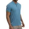 thumbnail image 1 of Men's Polo Shirts Under $10 Solid Color Exercise Casual Fashion Button Lapel Short Sleeve, 1 of 6